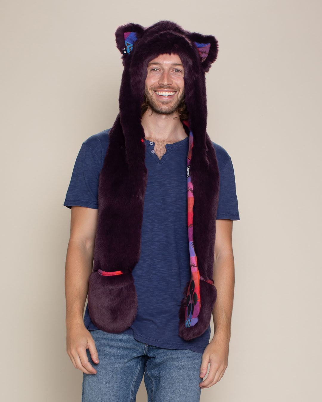 Tartan Kitty Luxe Collector Edition Faux Fur Hood | Men&#39;s