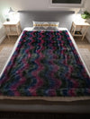 Faux Fur Lora Zombie Unicorn Galaxy SpiritHood Throw Blanket