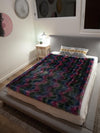 Lora Zombie Unicorn Galaxy Faux Fur Throw 