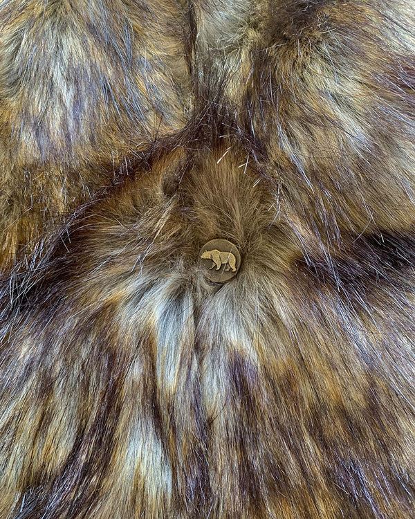 SpiritHoods Kodiak grizzly bear hat hoodie warmer hood OS one size unisex Authentic SpiritHoods Vindictus Golden Polar Bear Faux Fur  main image 4