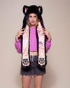 Exterior and Interior View of Indigo Wolf Luxe Collector Edition SpiritHood 