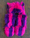 Hooded Faux Fur with Wonder Cat Design