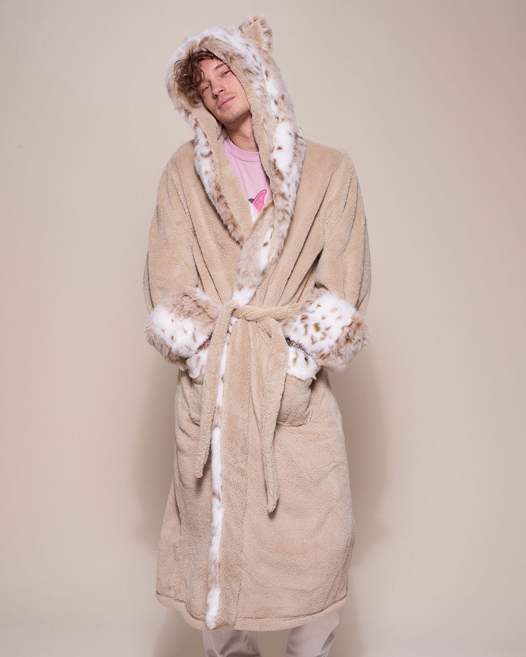 Jordan Faux Robe Wrap Yourself in Luxury with Faux Fur Robes - SpiritHoods