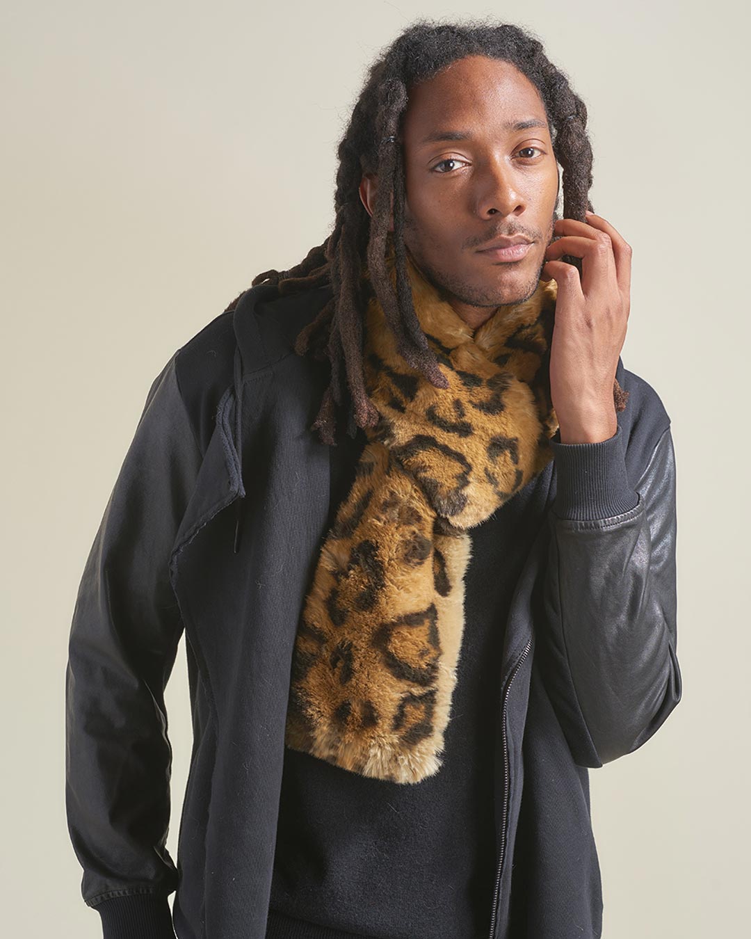 Jaguar Luxe Faux Fur Scarf | Men's - SpiritHoods