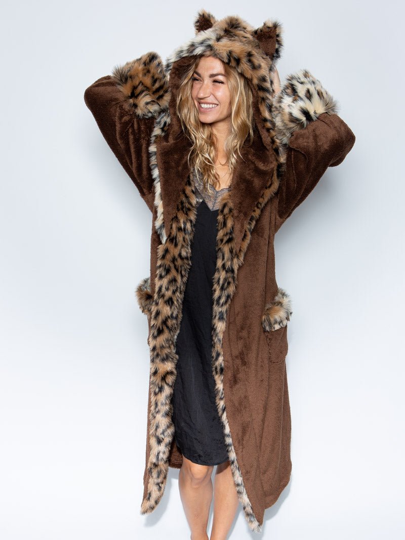 Classic Leopard Faux Fur House Robe - Luxurious Comfort with Wild Flair ...