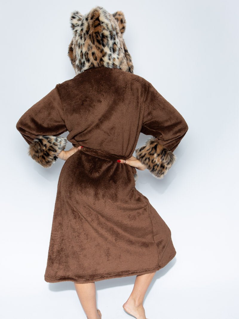 Classic Leopard Faux Fur House Robe - Luxurious Comfort with Wild Flair ...