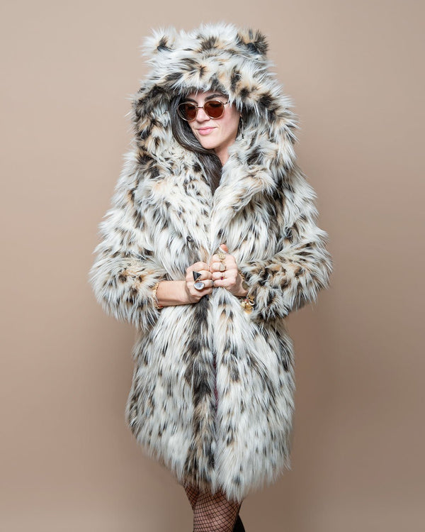 Faux Fur Coat Womens | Lil' Cheetah Print - SpiritHoods