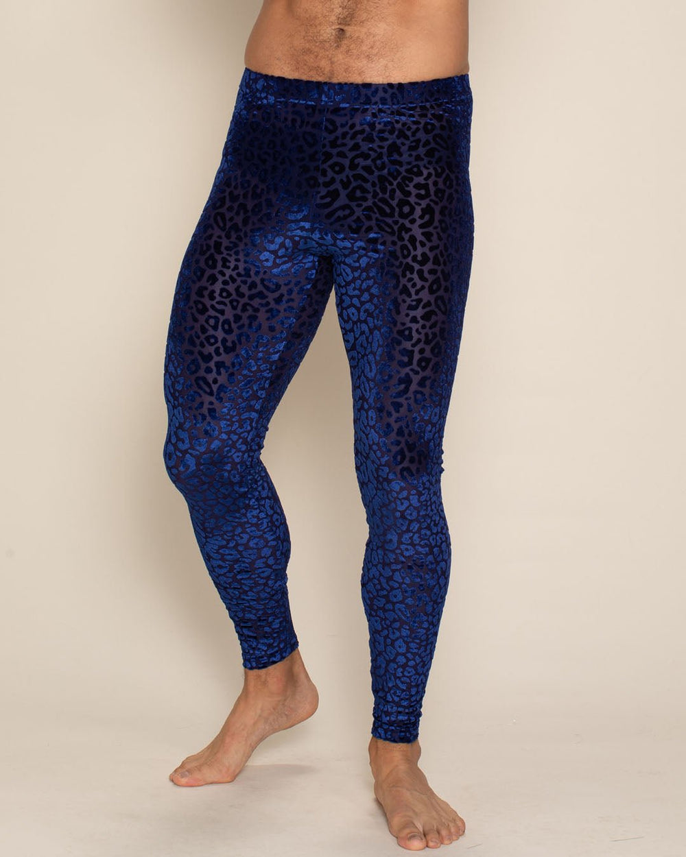 White Leopard Men's Leggings main image 0