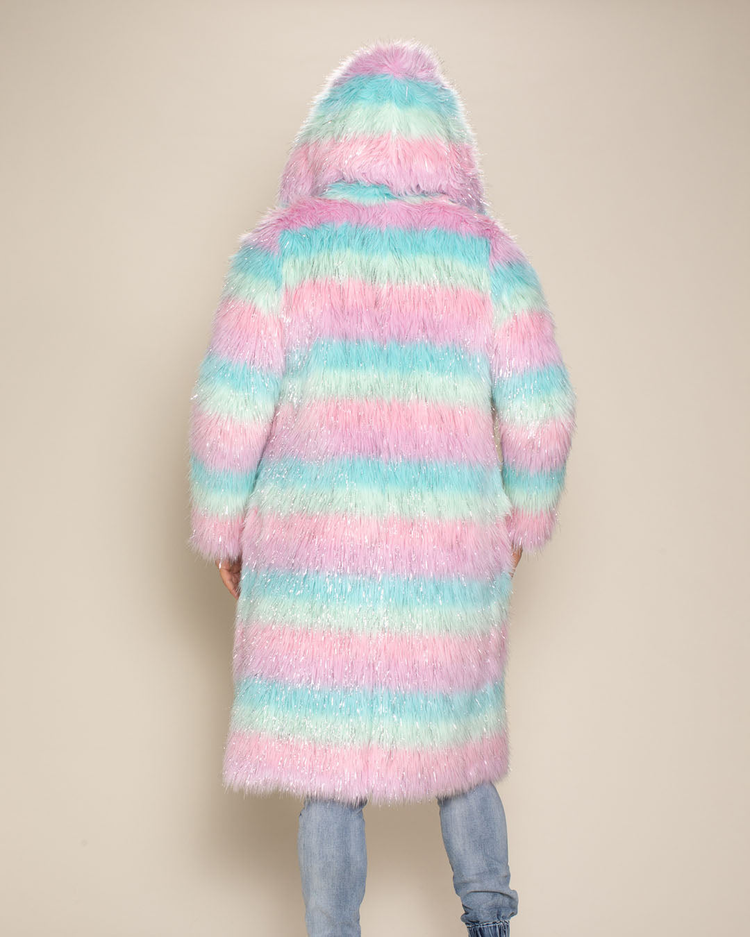 Doll Party Hooded Collector Edition Faux Fur Calf Length Coat | Men's