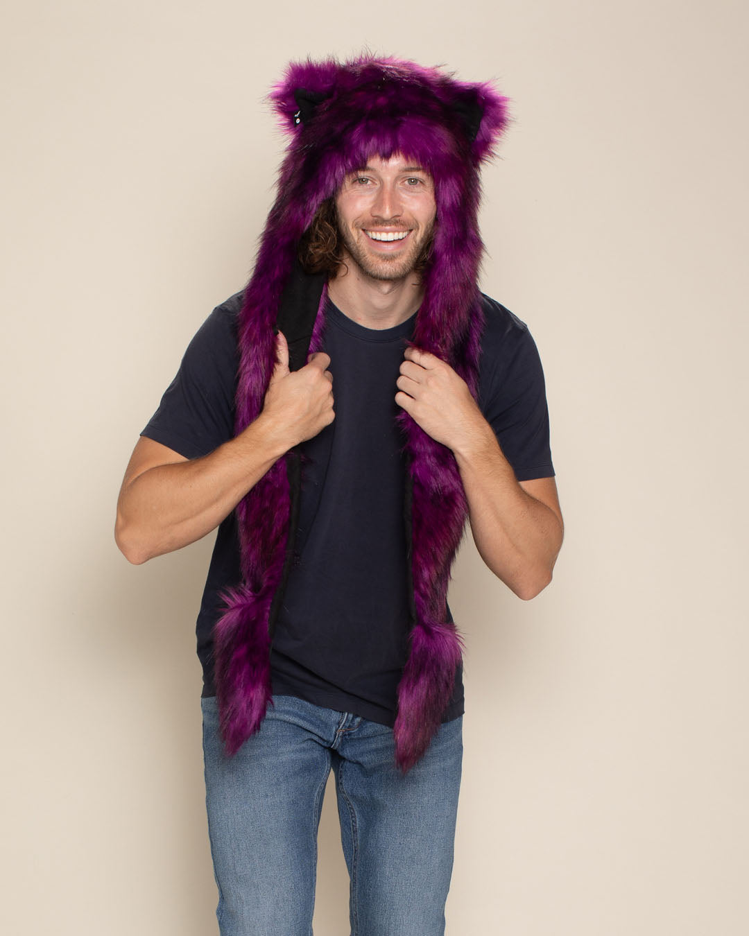 Purple Panther Collector Edition Faux Fur Hood | Men's