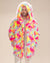 Neon Calico Cat Hooded Collector Edition Faux Fur Coat | Men's