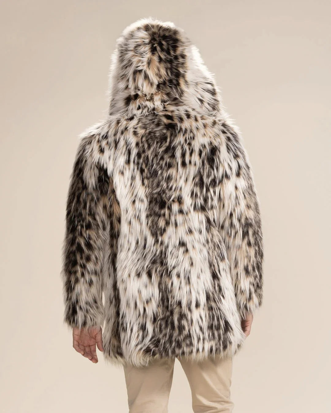 Hooded Men's Faux Fur Coat | Lil' Cheetah | Made-To-Order