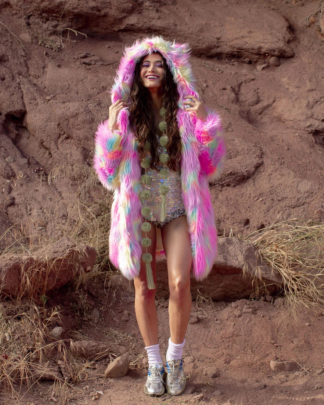 Classic Women's Faux Fur Coat | Dreamland Cat