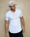 Tan Velvet Baseball Hat in Phoenix Design on Man