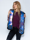 Female Wearing Grey Wolf Galaxy Collector Edition SpiritHood