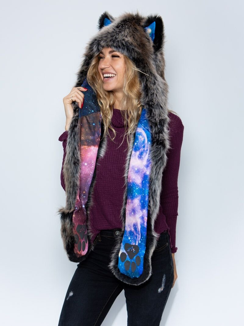 Grey Wolf Galaxy Collector Edition SpiritHood on Female