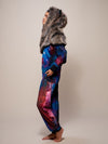 Grey Wolf Galaxy Hooded Faux Fur Onesie  
