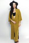 Unisex Kimono | Solid Color - Dijon Gold