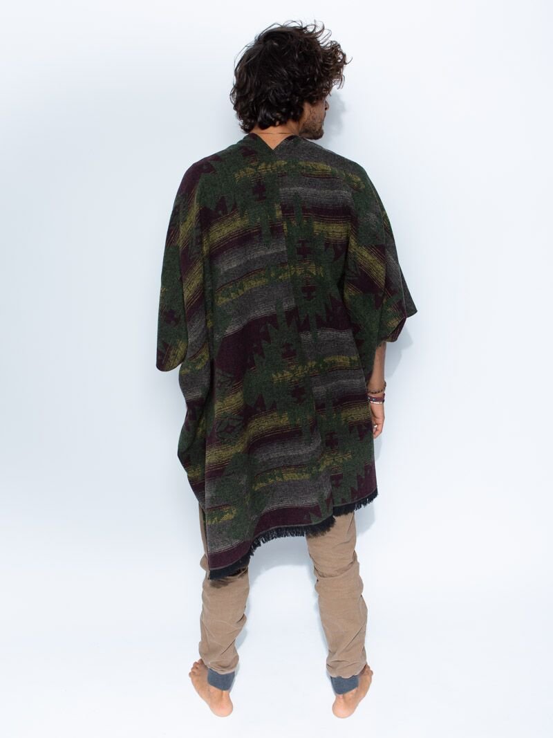 Man wearing Grizzly SpiritHoods Poncho *Unisex*