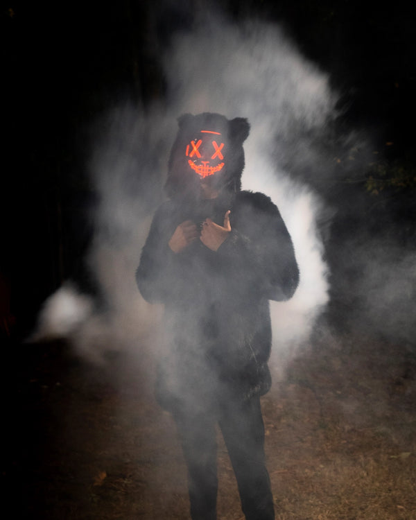 Men's Faux Fur Coat with Hood Black Panther SpiritHoods