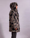 Hooded Men's Faux Fur Coat | Hyena *PRE-ORDER*