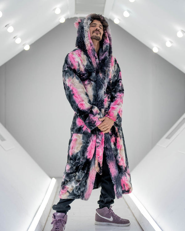 Ink Spotted Leopard Classic Collector Edition Faux Fur Style Robe | Me ...