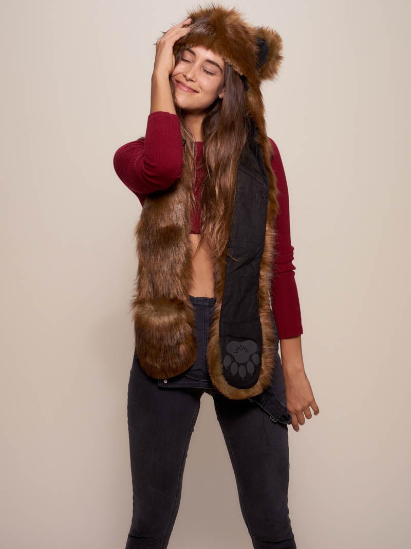 Brown Limited Edition Golden Grizzly SpiritHood on Female