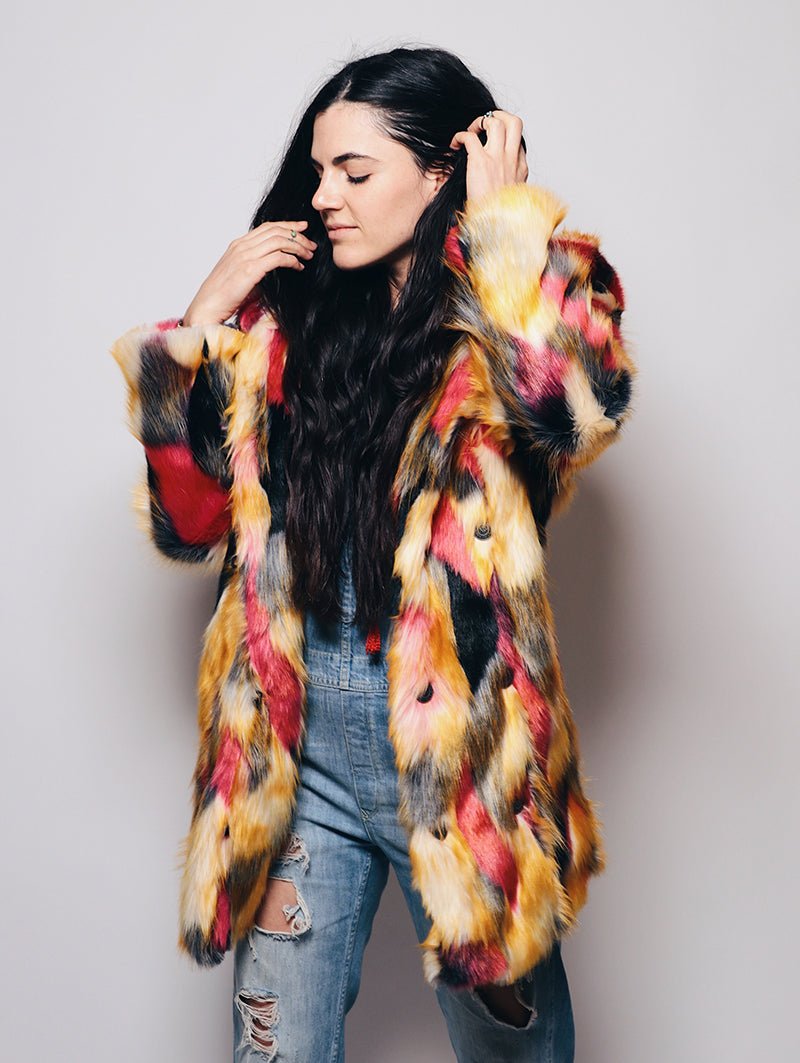 Limited Edition Monarch Butterfly Faux Fur Coat - SpiritHoods