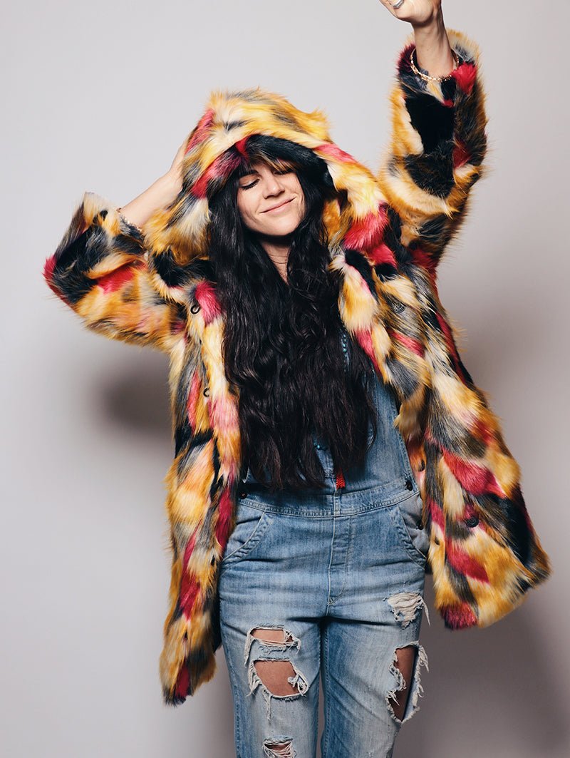 Limited Edition Monarch Butterfly Faux Fur Coat - SpiritHoods