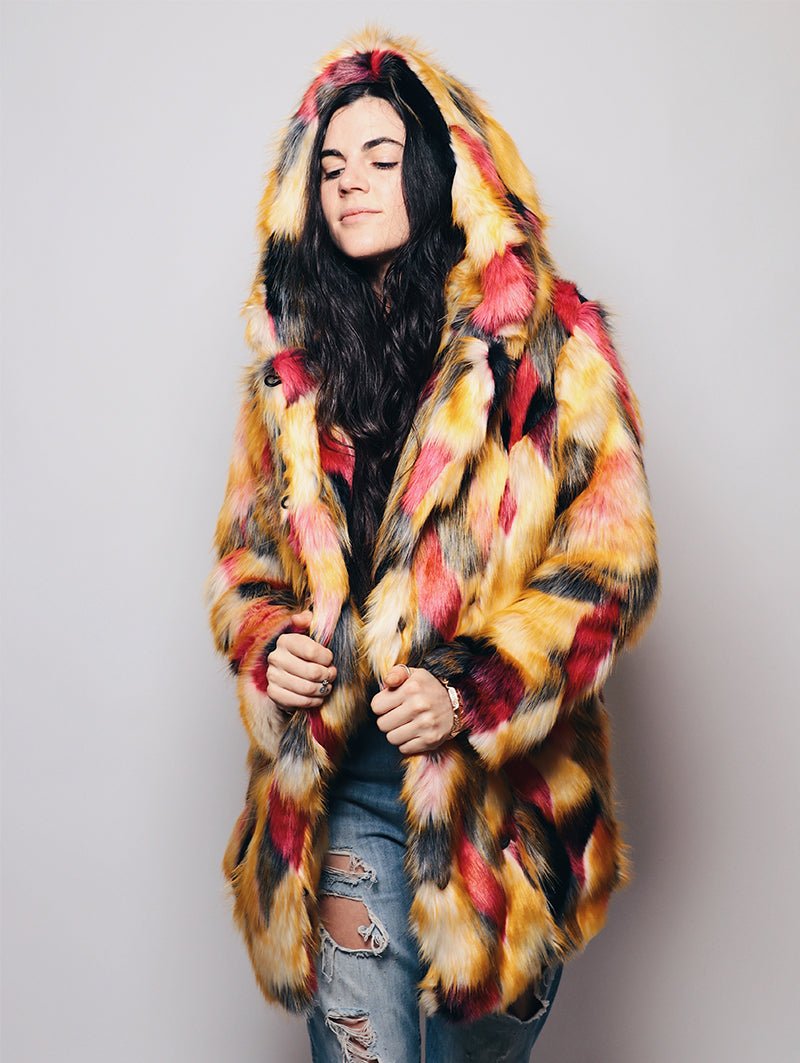 Limited Edition Monarch Butterfly Faux Fur Coat - SpiritHoods