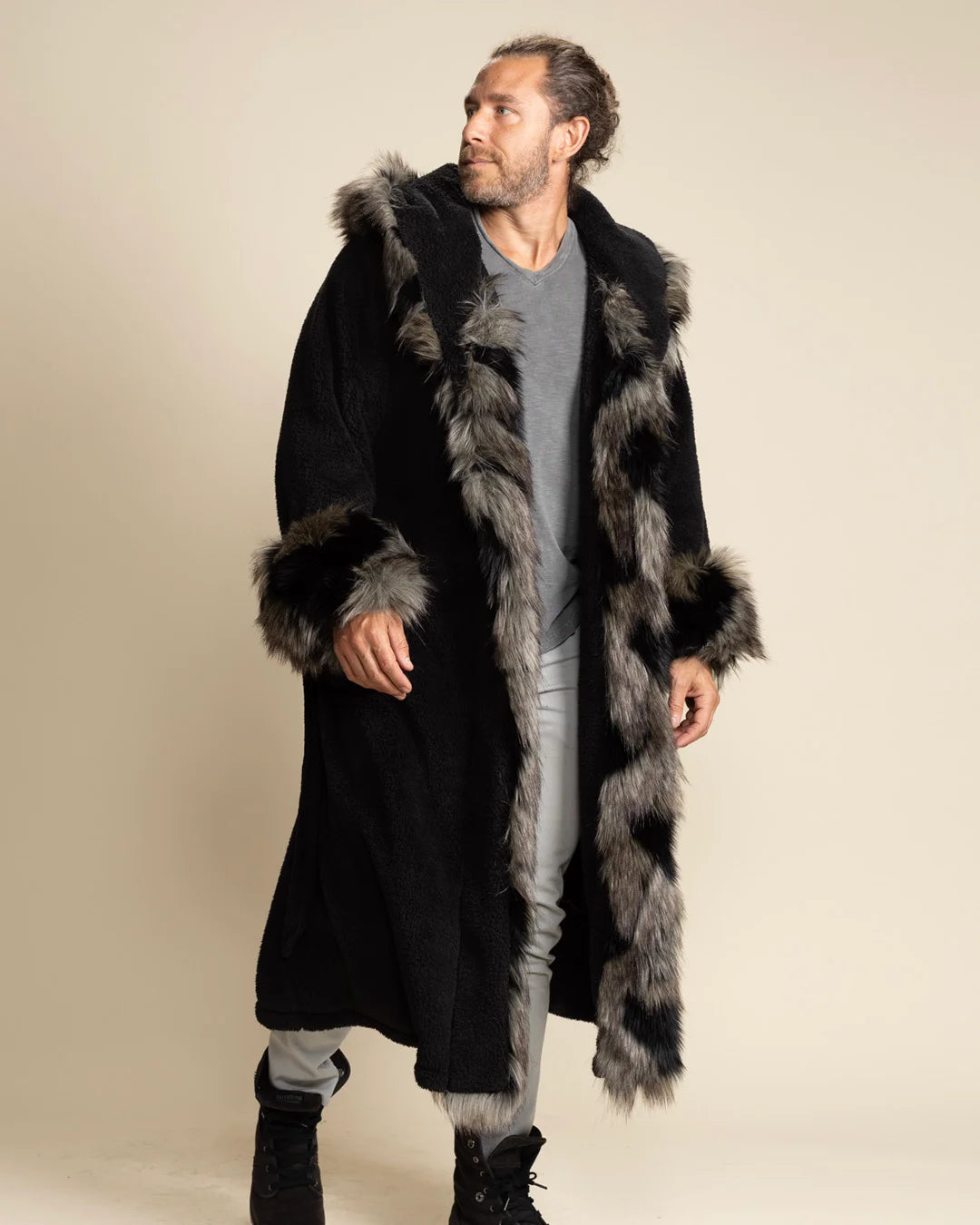 Hooded Men's Luxury Robe | Hyena