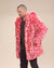Hot Pink Leopard Classic Collector Edition Faux Fur Coat | Men's