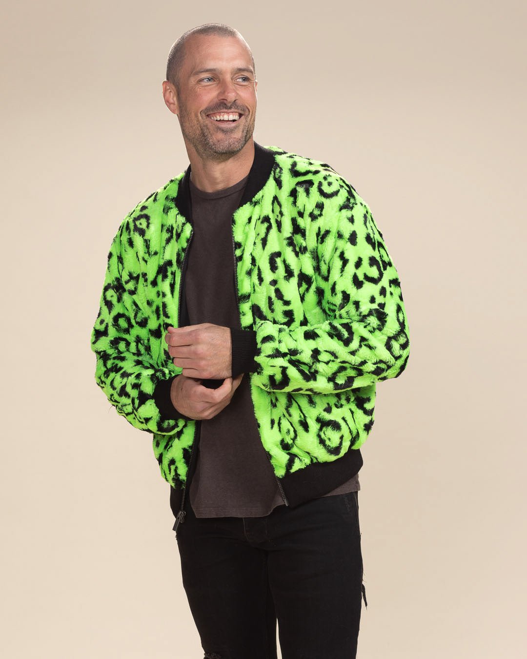 Green neon jacket on sale