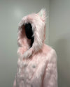 *Sample* Classic Pink Faux Fur Coat | Flamingo Wolf -X-Small