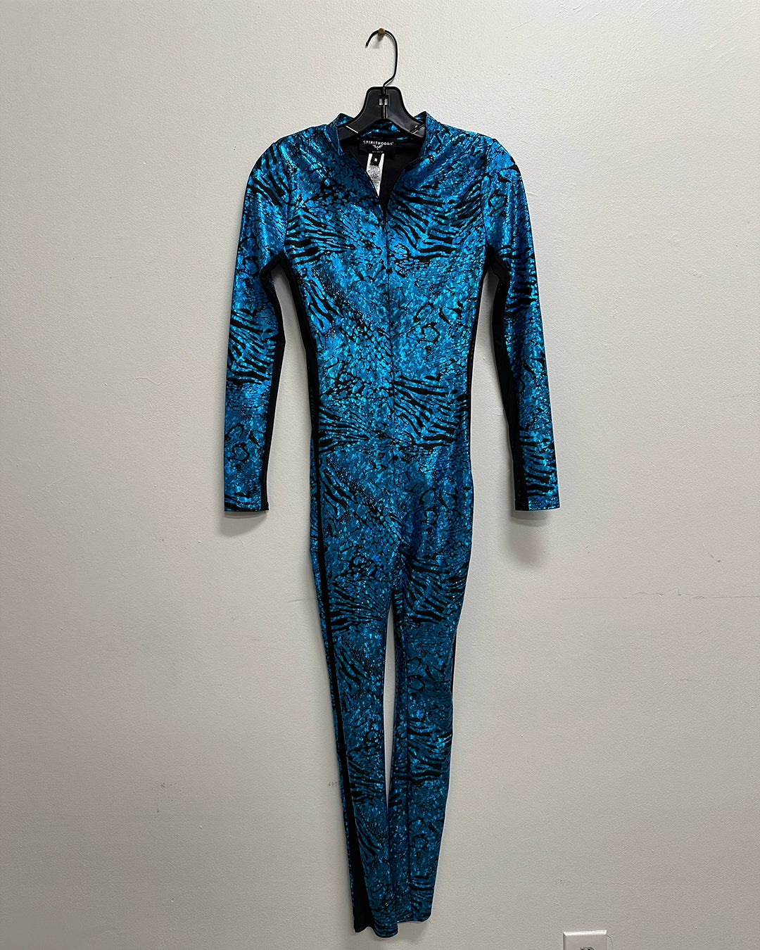 *Almost Purfect* Women's Metallic Bodysuit | Blue Viper -Small