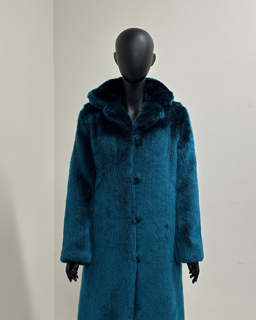 *One Of A Kind* Luxe Faux Fur Long Coat | Royal Wolf - X-Small
