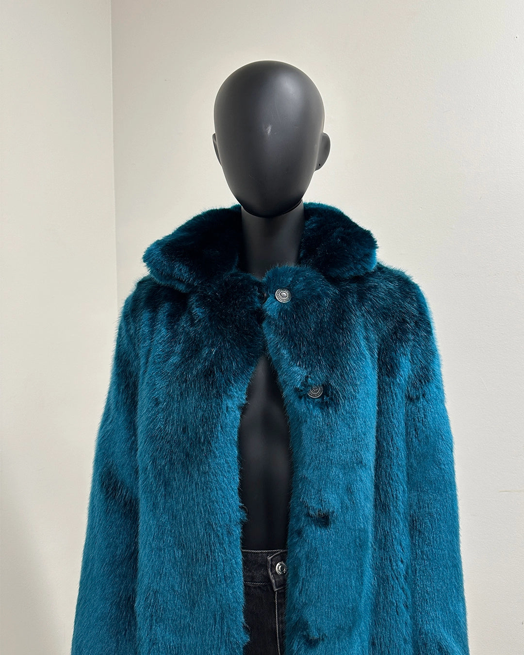 *One Of A Kind* Luxe Faux Fur Long Coat | Royal Wolf - X-Small