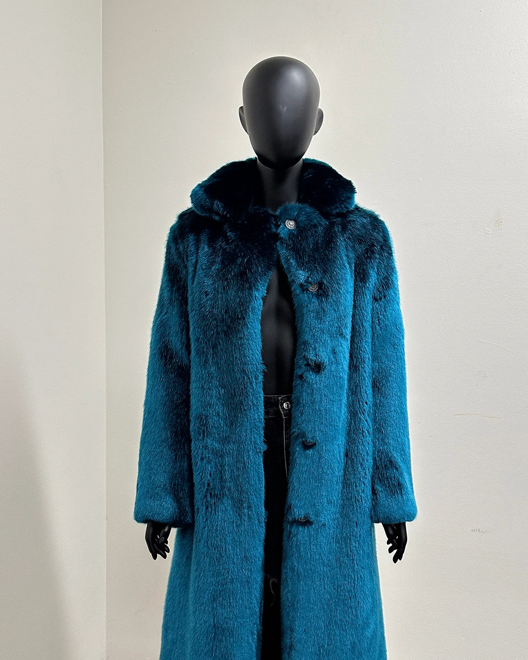 *One Of A Kind* Luxe Faux Fur Long Coat | Royal Wolf - X-Small