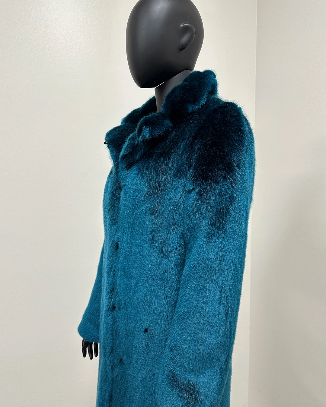 *One Of A Kind* Luxe Faux Fur Long Coat | Royal Wolf - X-Small