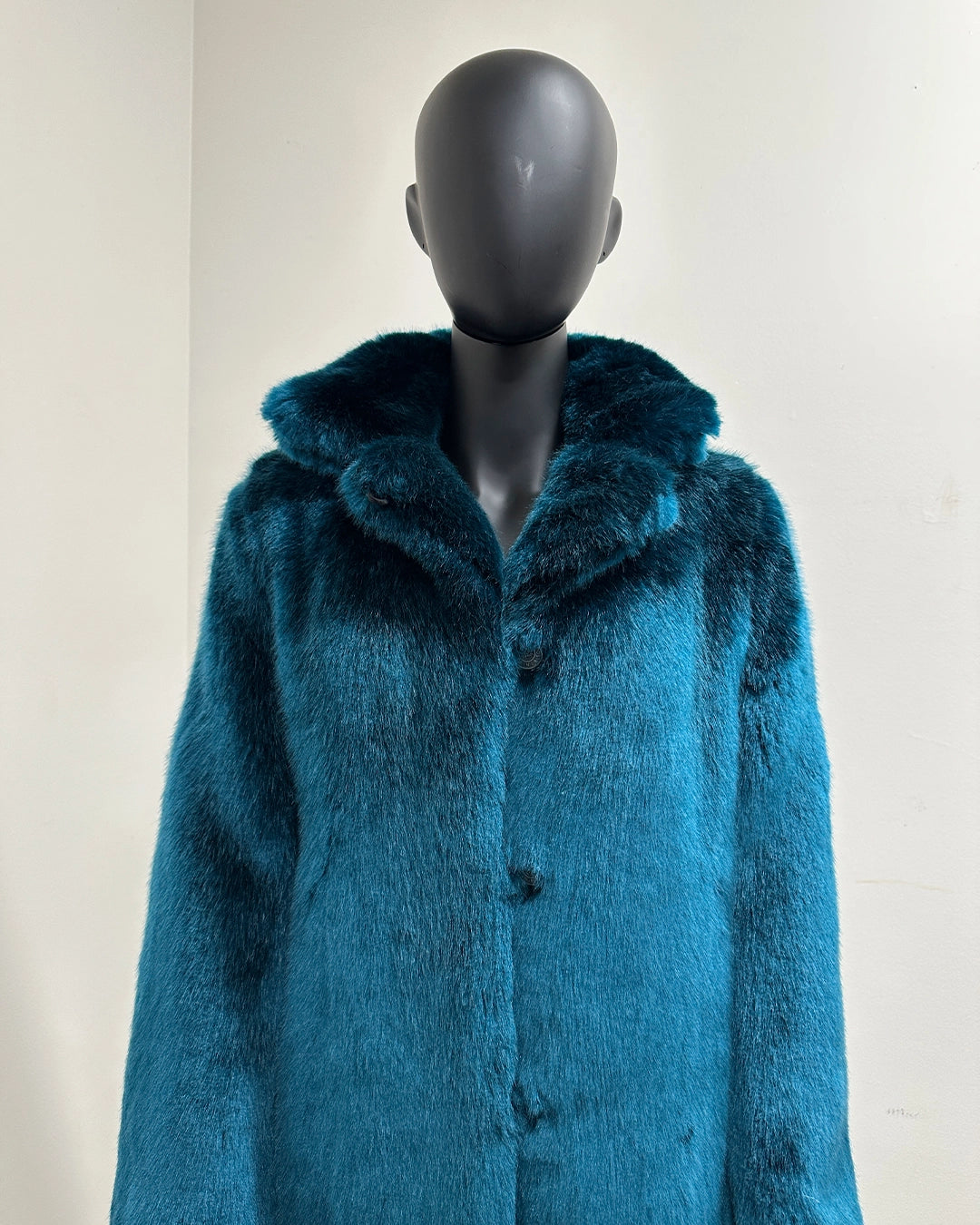 *One Of A Kind* Luxe Faux Fur Long Coat | Royal Wolf - X-Small