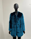 *Last Stock* Luxe V-Neck Faux Fur Coat | Royal Wolf - X-Small