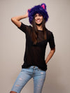 Limited Edition Hooded Faux Fur Mother Sparkle-Meow Design
