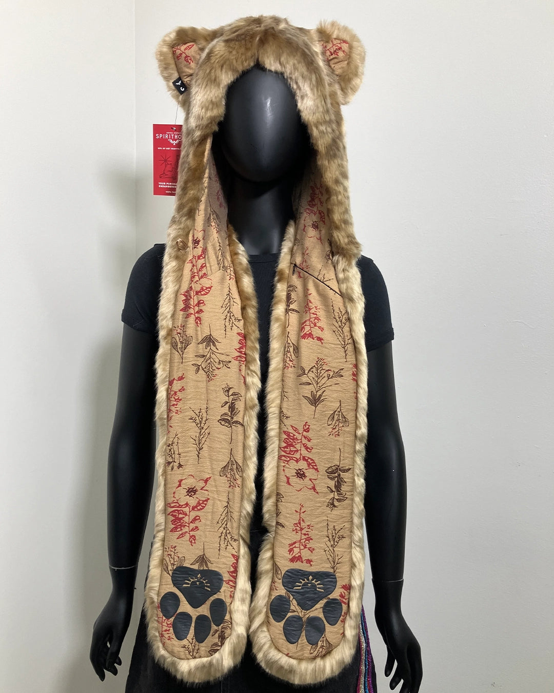 *Almost Purfect* Faux Fur SpiritHood | African Golden Cat