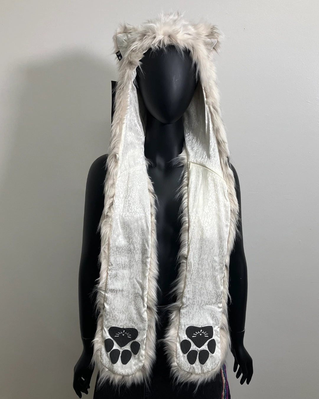 Almost Purfect Faux Fur SpiritHood | Baby Snow Leopard