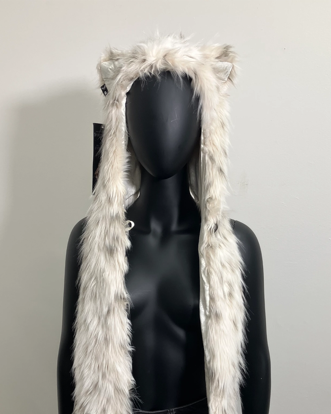 Almost Purfect Faux Fur SpiritHood | Baby Snow Leopard