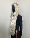 Almost Purfect Faux Fur SpiritHood | Baby Snow Leopard