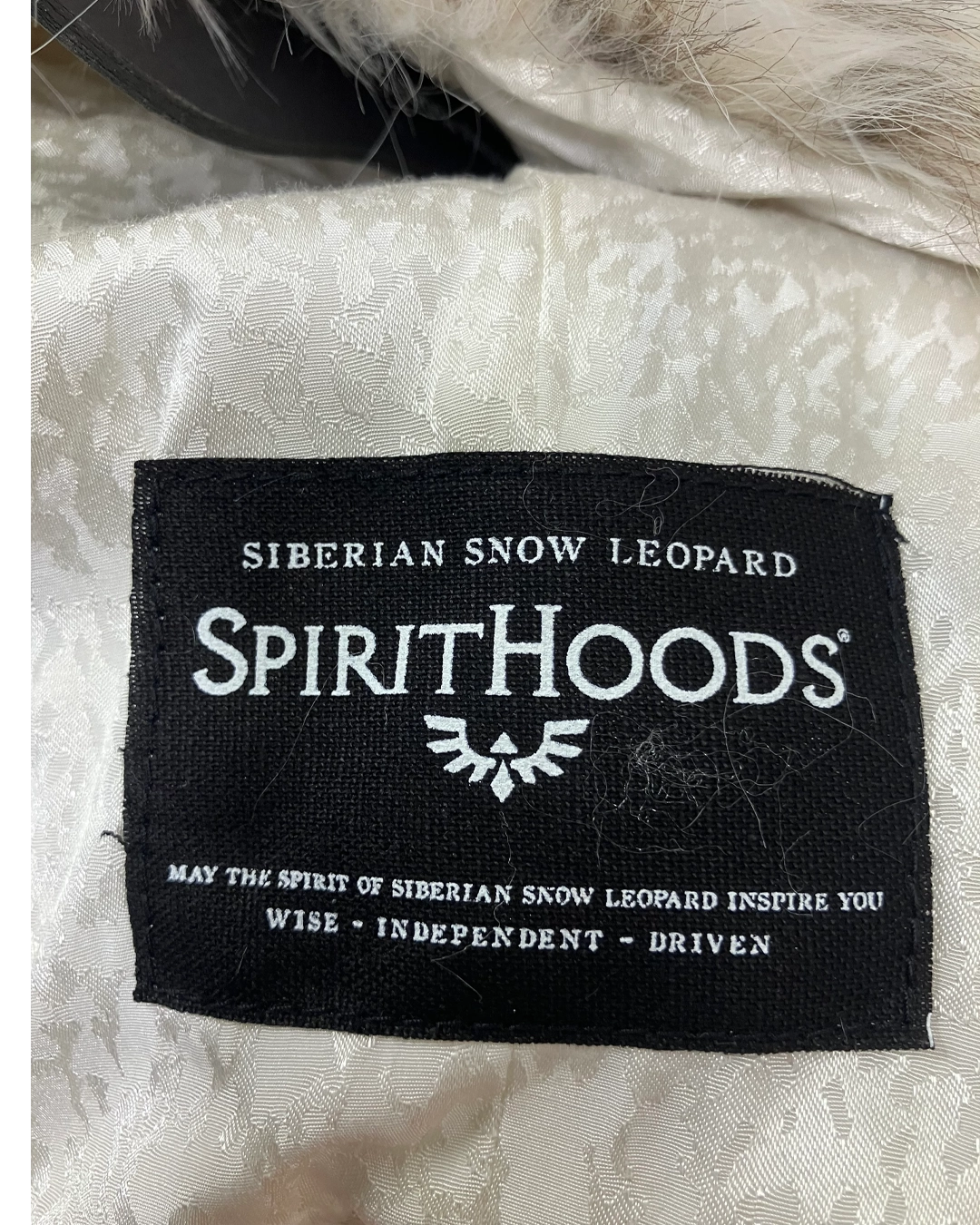 Almost Purfect Faux Fur SpiritHood | Baby Snow Leopard