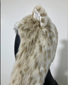 *Last Stock* Kids Faux Fur Hood | Siberian Snow Leopard