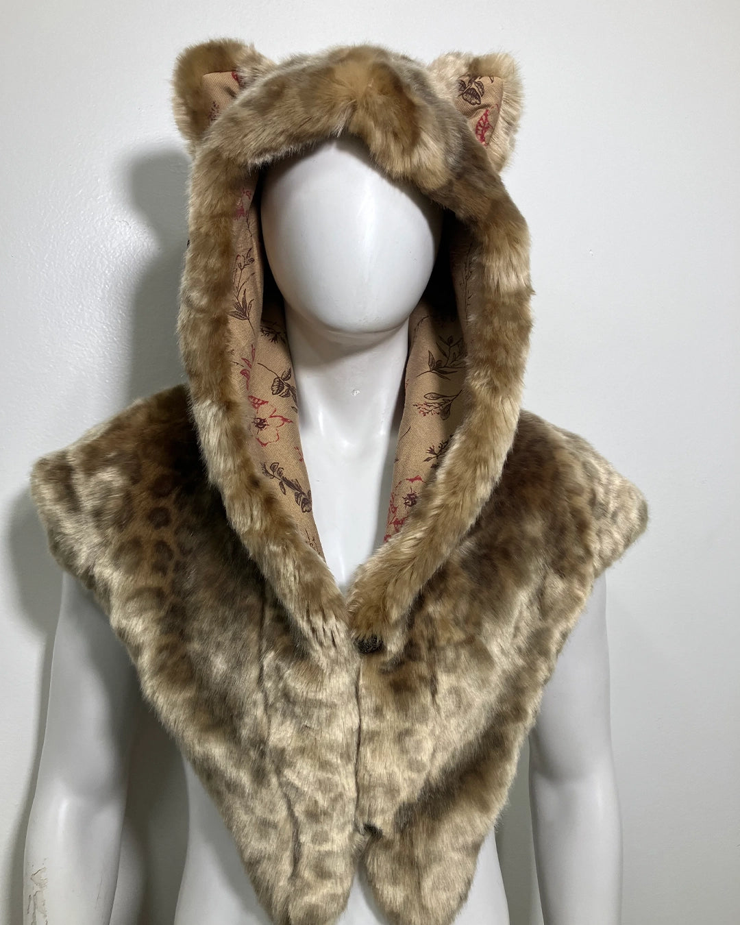 *Almost Purfect* Classic Luxe Faux Fur Shawl | African Golden Cat