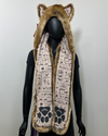 *Last Stock* Dia De Los Muertos Luxe C.E Faux Fur SpiritHood | Coyote